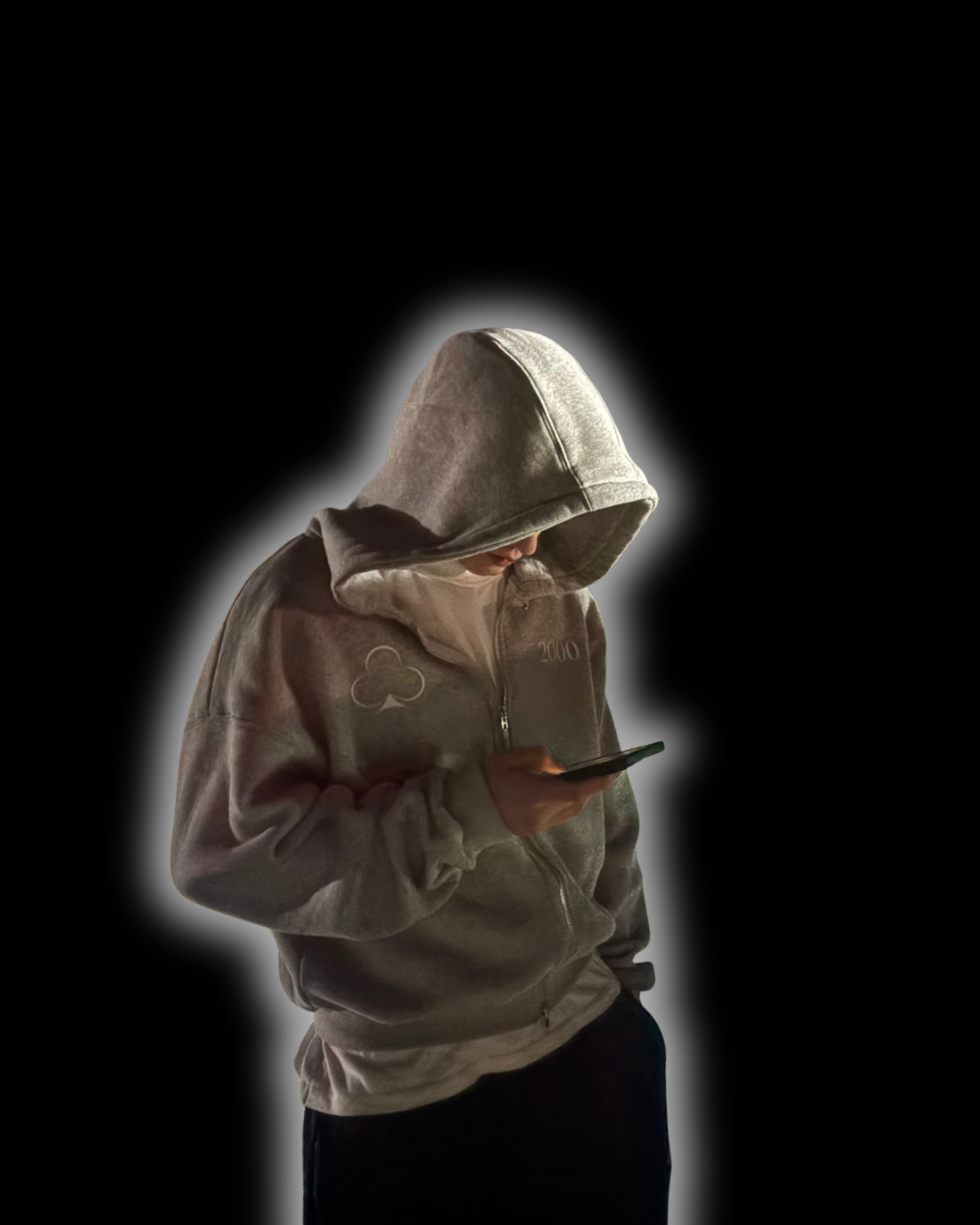 2000 club zip up hoodie