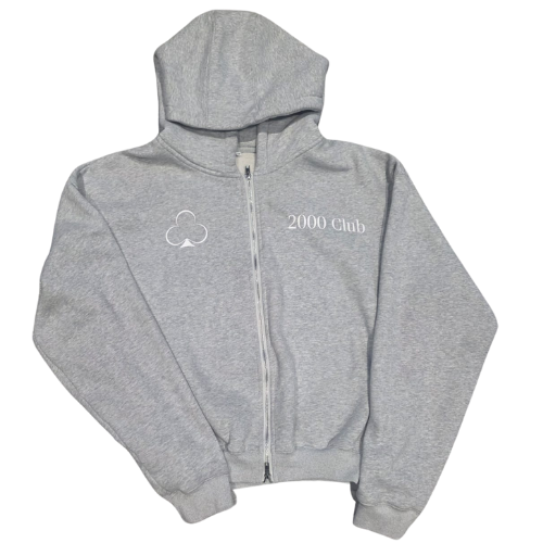 2000 club zip up hoodie